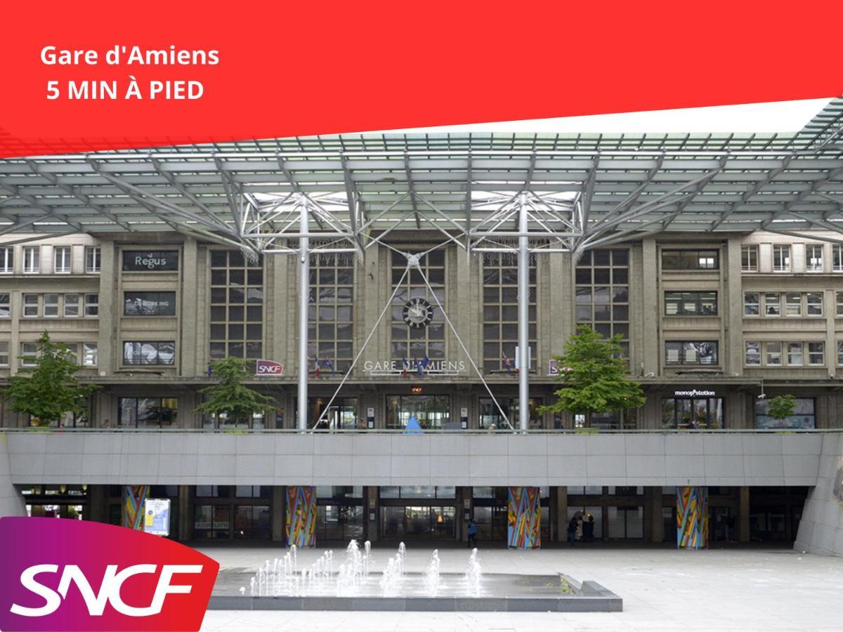 Superbe Appartement-Sauna-Cinema-Parking-Gare Amiens Ngoại thất bức ảnh